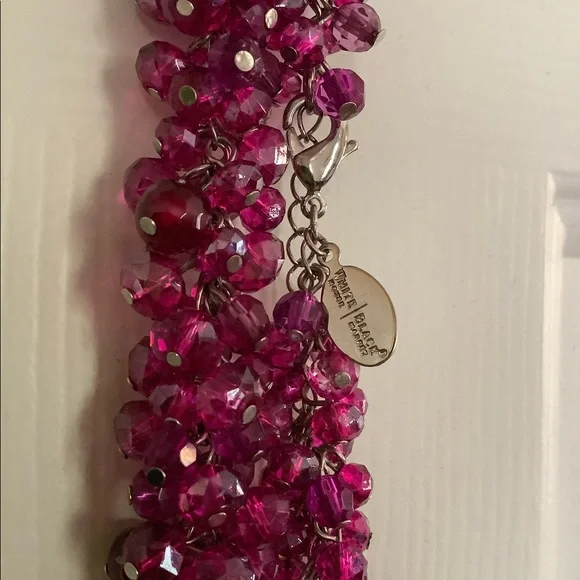 White House Black Market Glass Bead Necklace - Picture 2 of 2